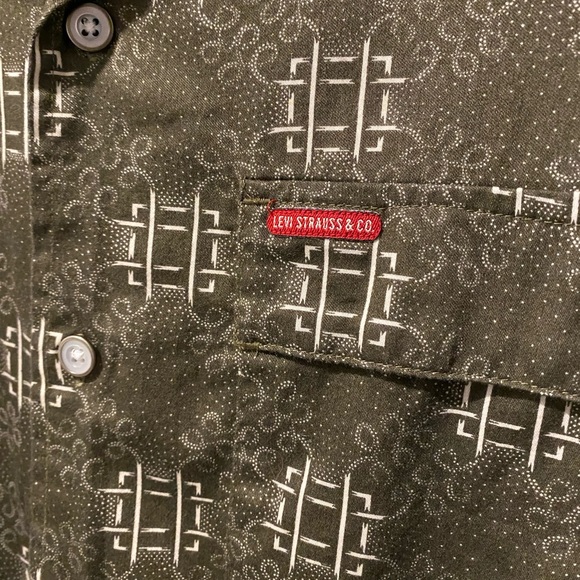 🤡BOGO🤡 LEVI’S Red Label 100% Cotton Button Up Surf Shirt - Mens M - Picture 7 of 8